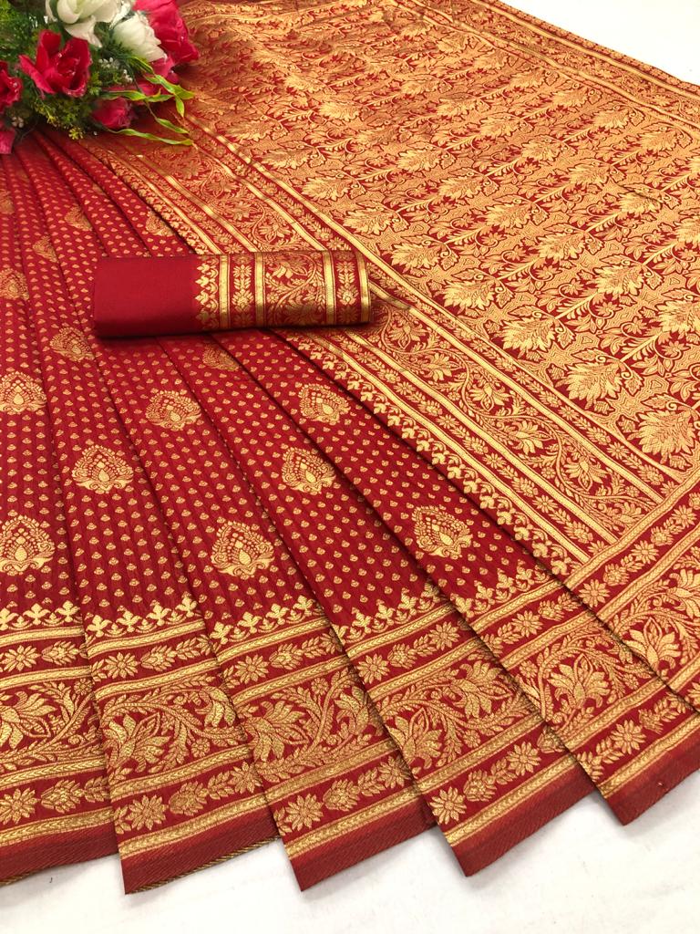 Maahi 14  Latest Fancy Designer Festive Wear Banarasi Silk Saree collection